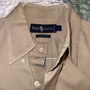 Gold Ralph Lauren Dress Shirt
